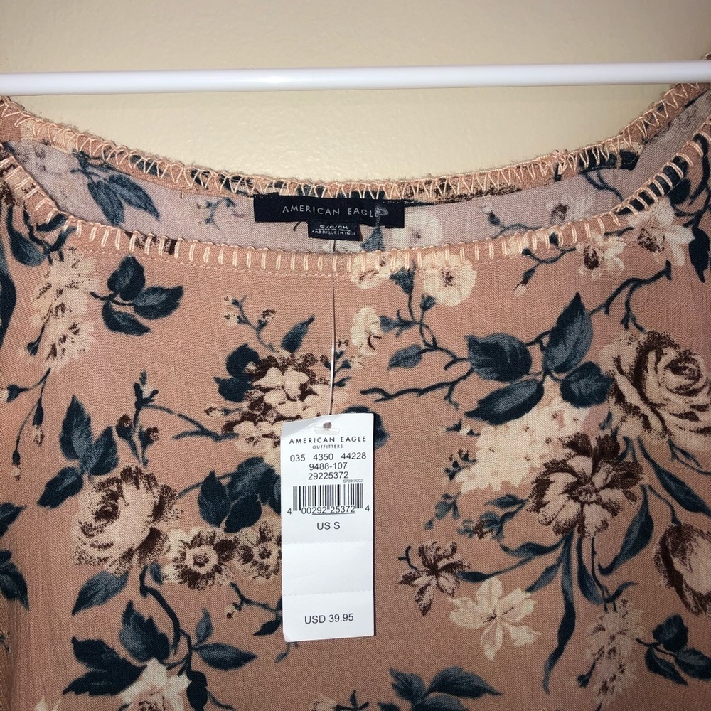 NWT American Eagle Stitched Square Neck Blouse - Picture 5 of 13